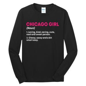 Out Of Chicago IL Illinois Funny Home Roots Tall Long Sleeve T-Shirt