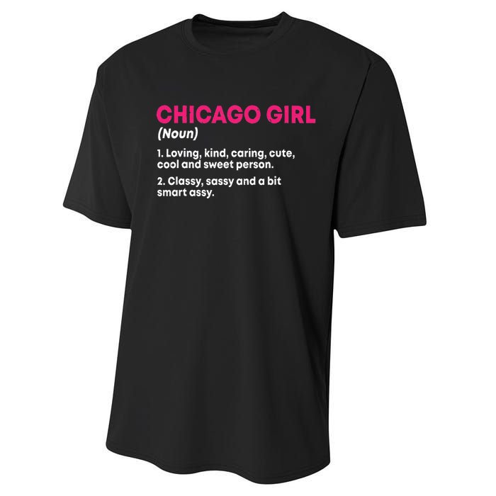 Out Of Chicago IL Illinois Funny Home Roots Performance Sprint T-Shirt