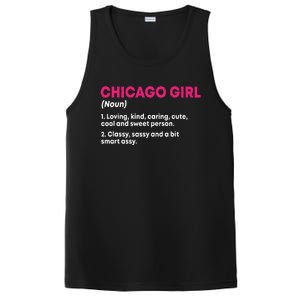 Out Of Chicago IL Illinois Funny Home Roots PosiCharge Competitor Tank