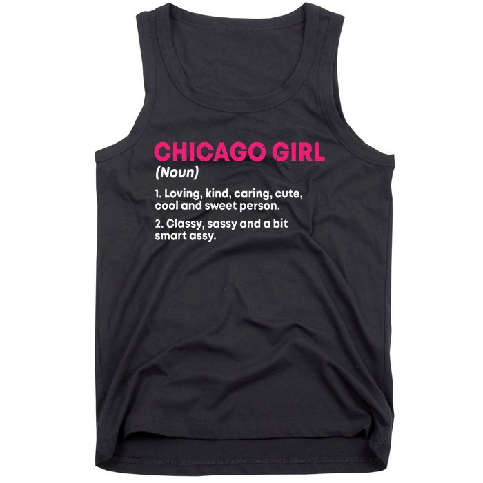 Out Of Chicago IL Illinois Funny Home Roots Tank Top