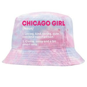 Out Of Chicago IL Illinois Funny Home Roots Tie-Dyed Bucket Hat