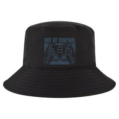 Out Of Control Funny Gaming Quote Retro Video Games Graphic Gift Cool Comfort Performance Bucket Hat
