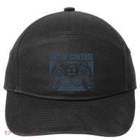 Out Of Control Funny Gaming Quote Retro Video Games Graphic Gift 7-Panel Snapback Hat