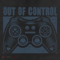 Out Of Control Funny Gaming Quote Retro Video Games Graphic Gift Adult Drive Performance Visor