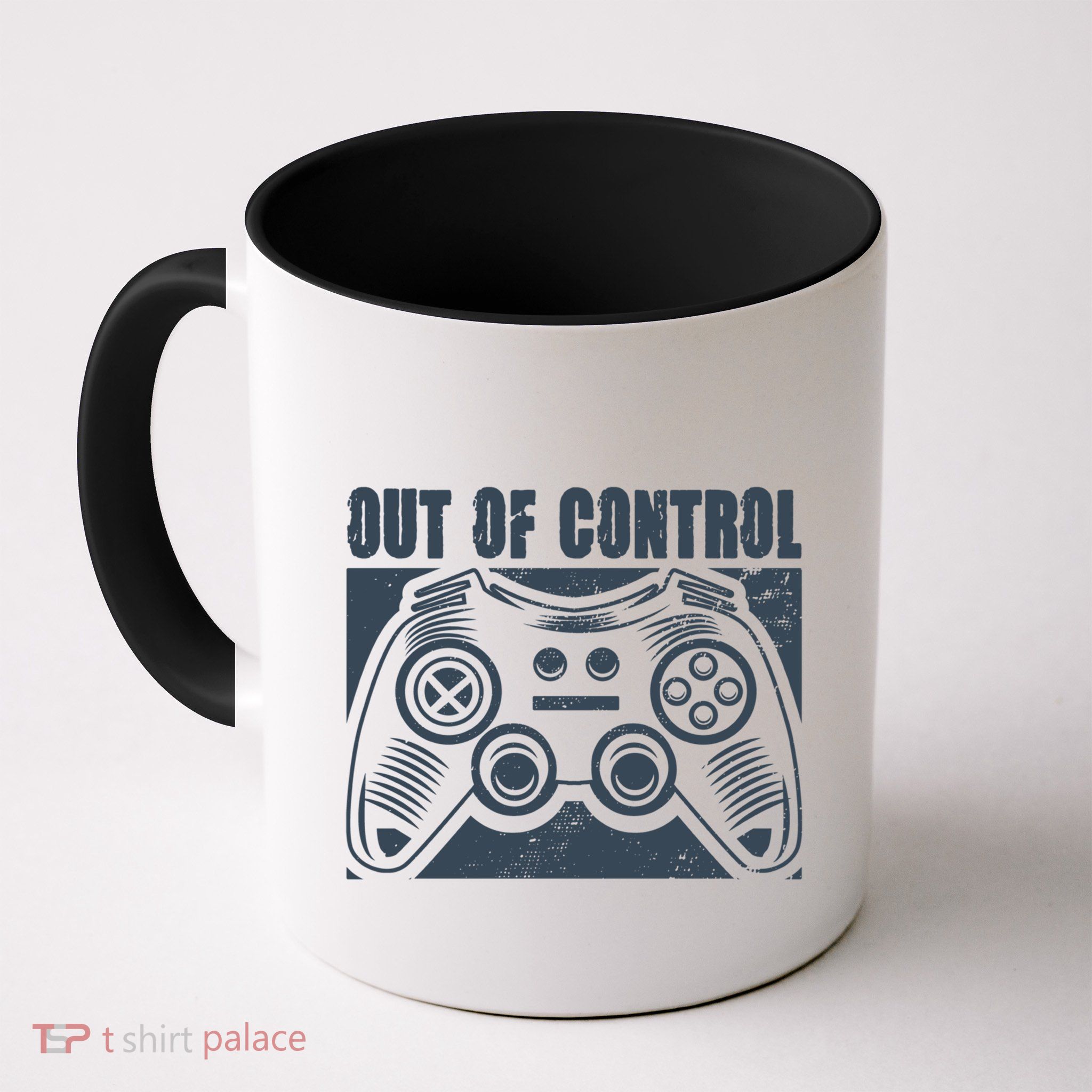 Out Of Control Funny Gaming Quote Retro Video Games Graphic Gift Mug