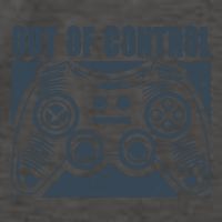 Out Of Control Funny Gaming Quote Retro Video Games Graphic Gift Vector Backpack