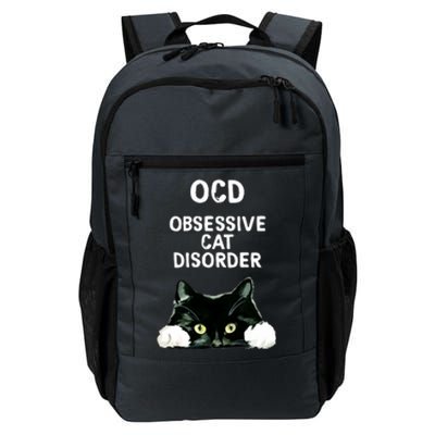 Ocd Obsessive Cat Disorder Animals Black And White Cat Daily Commute Backpack