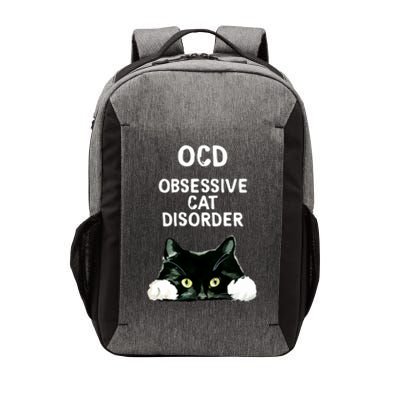 Ocd Obsessive Cat Disorder Animals Black And White Cat Vector Backpack