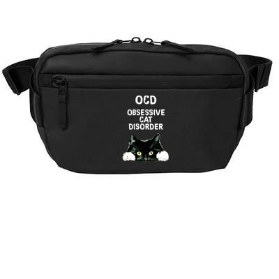 Ocd Obsessive Cat Disorder Animals Black And White Cat Crossbody Pack