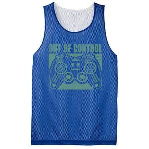 Out Of Control Funny Gaming Quote Retro Video Games Graphic Gift Mesh Reversible Basketball Jersey Tank