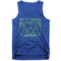 Out Of Control Funny Gaming Quote Retro Video Games Graphic Gift Tank Top