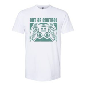 Out Of Control Funny Gaming Quote Retro Video Games Graphic Gift Softstyle CVC T-Shirt