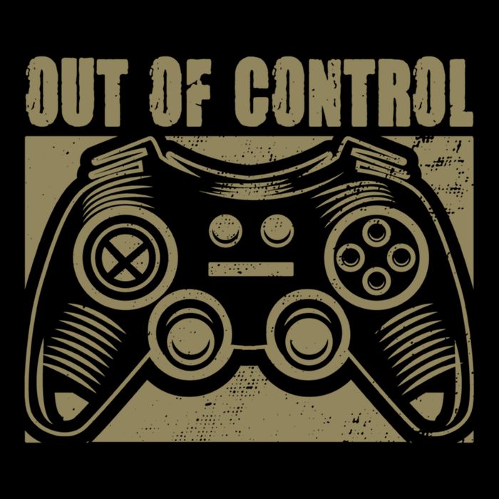 Out Of Control Funny Gaming Quote Retro Video Games Graphic Gift Sustainable Bucket Hat