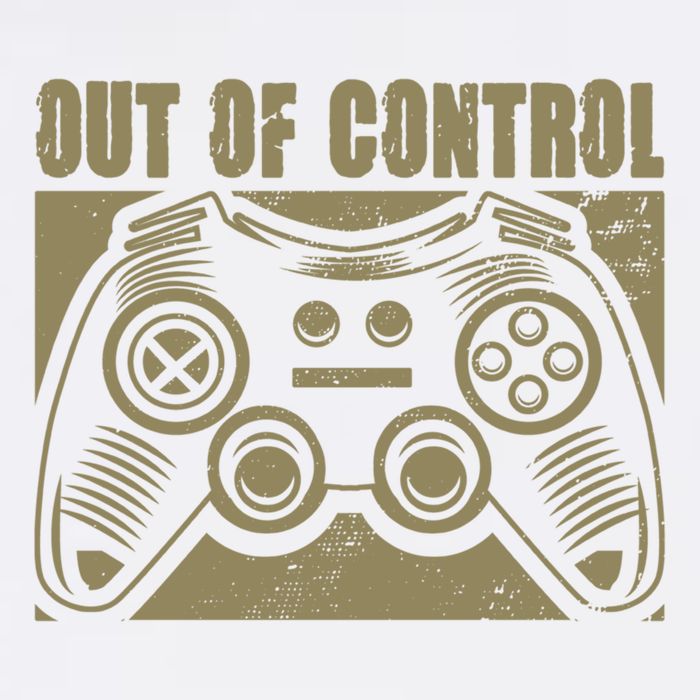 Out Of Control Funny Gaming Quote Retro Video Games Graphic Gift Garment-Dyed Sweatshirt