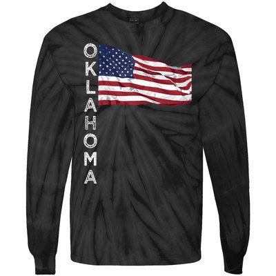 Ok Oklahoma City Sooner State Oklahoman Okie Tulsa Norman Tie-Dye Long Sleeve Shirt