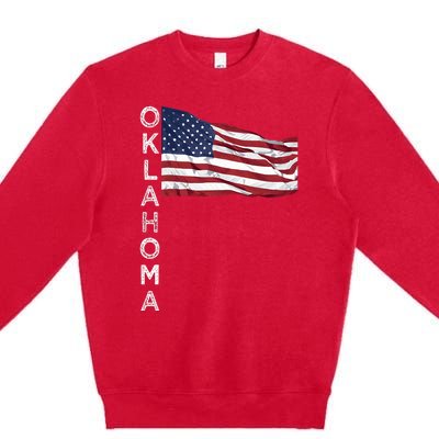 Ok Oklahoma City Sooner State Oklahoman Okie Tulsa Norman Premium Crewneck Sweatshirt