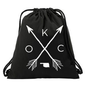 Okc Oklahoma City Oklahoma City Oklahoma Drawstring Bag