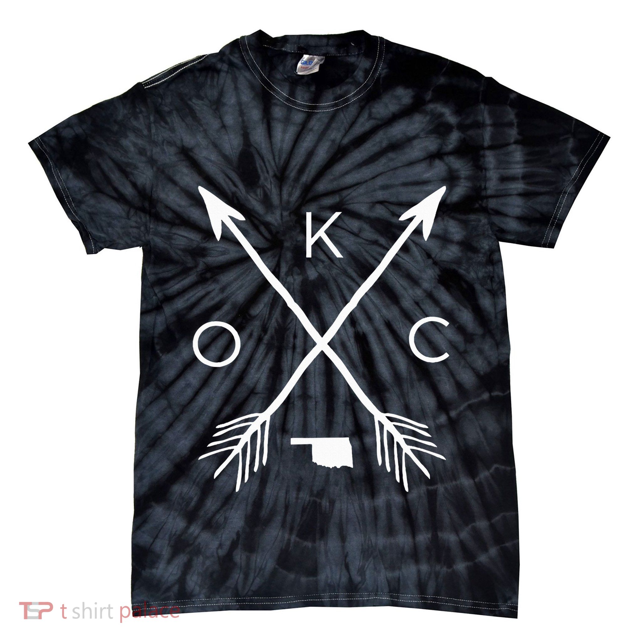 Okc Oklahoma City Oklahoma City Oklahoma Tie-Dye T-Shirt