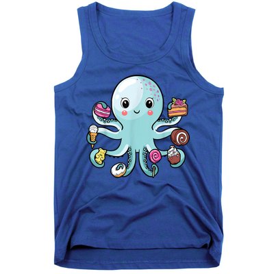 funny Octopus shirts Octopus Cake Tentacles Marine Animals Children Tank Top