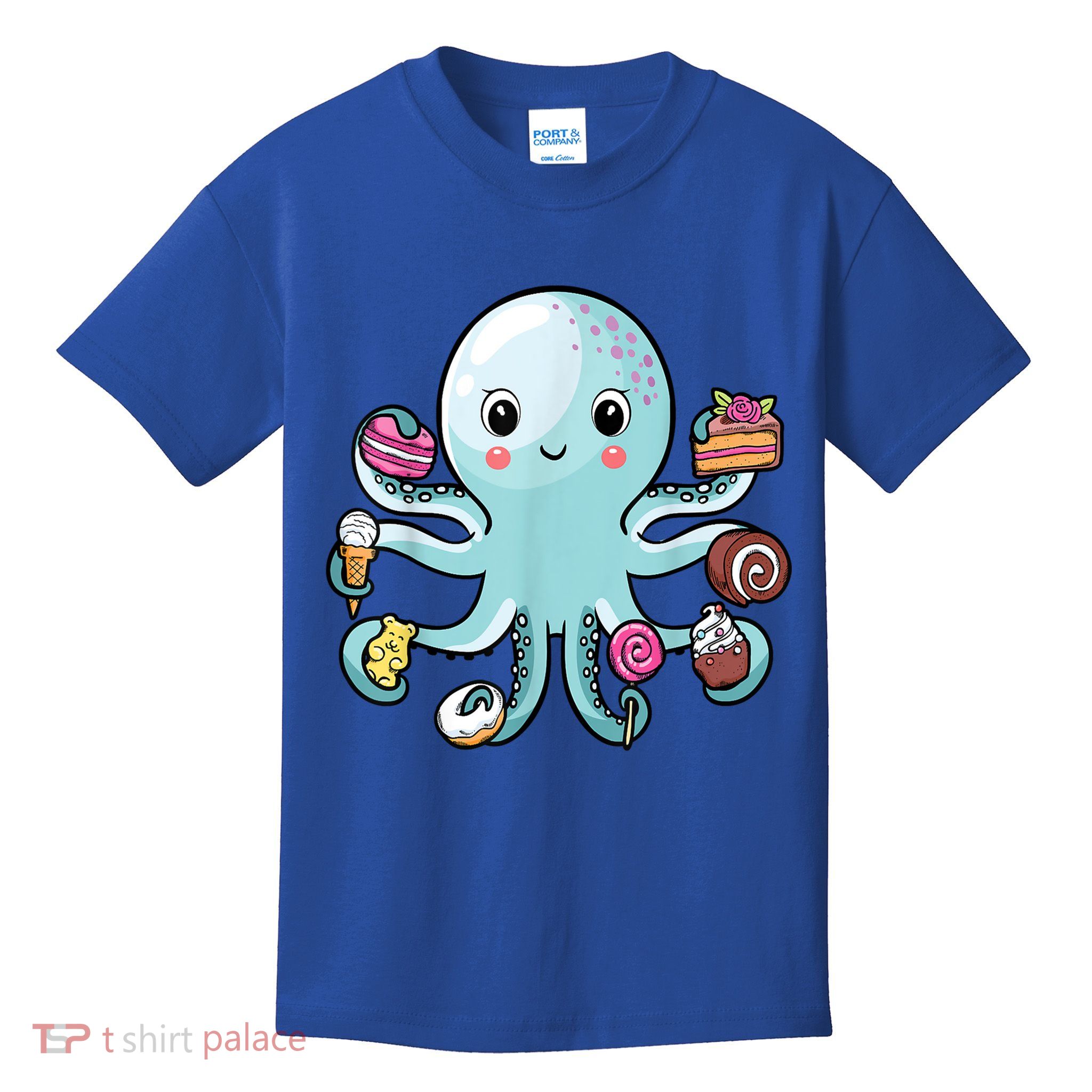 funny Octopus shirts Octopus Cake Tentacles Marine Animals Children Kids T-Shirt