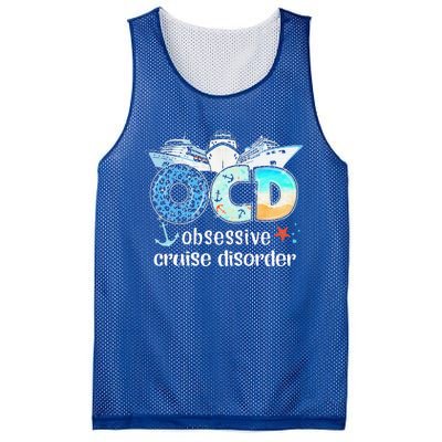 OCD Obsessive Cruise Disorder Funny Cruising  Mesh Reversible Basketball Jersey Tank