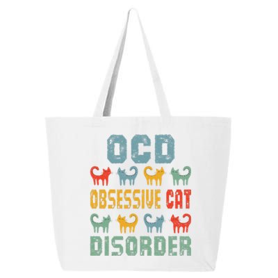 OCD Obsessive Cat Disorder Funny Cat Lover Gift 25L Jumbo Tote