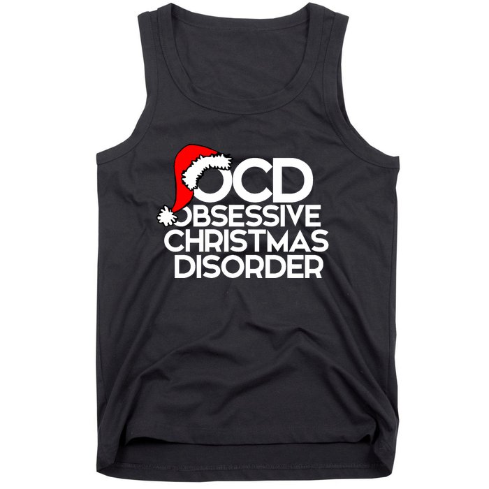 Ocd Obsessive Christmas Disorder For Xmas Party Tank Top