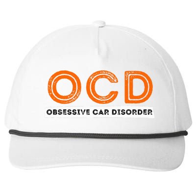 Ocd Obsessive Car Disorder Funny Car Lover Gift Snapback Five-Panel Rope Hat