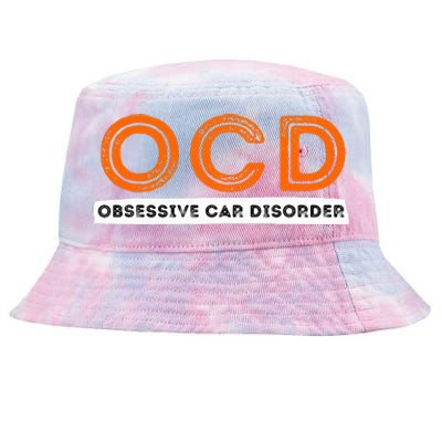 Ocd Obsessive Car Disorder Funny Car Lover Gift Tie-Dyed Bucket Hat