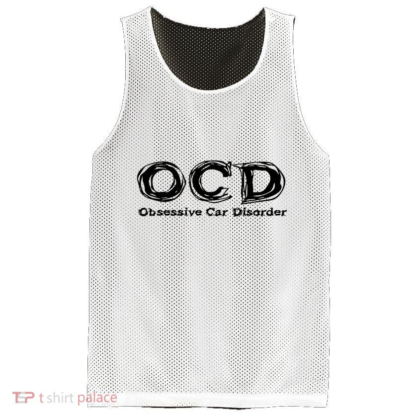 Ocd Obsessive Car Disorder Mesh Reversible Basketball Jersey Tank