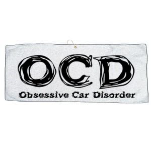 Ocd Obsessive Car Disorder Large Microfiber Waffle Golf Towel