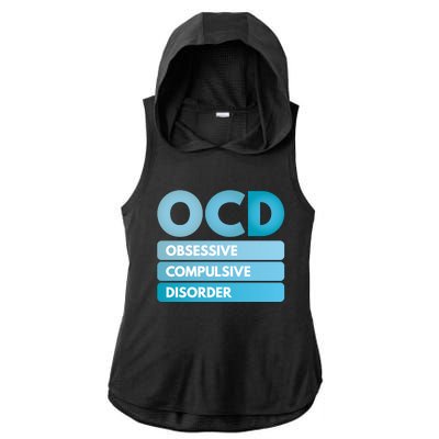 OCD Ladies PosiCharge Tri-Blend Wicking Draft Hoodie Tank