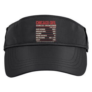 Out Of Chicago IL Illinois Funny Home Roots Adult Drive Performance Visor