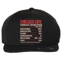 Out Of Chicago IL Illinois Funny Home Roots Wool Snapback Cap