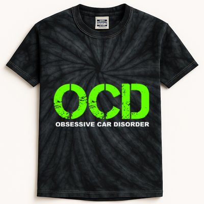 Ocd Obsessive Car Disorder Funny Car Lover Gift Kids Tie-Dye T-Shirt