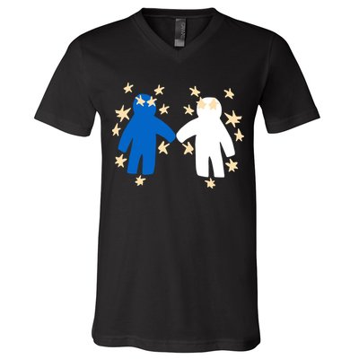Out Of Character Hold My Hand V-Neck T-Shirt
