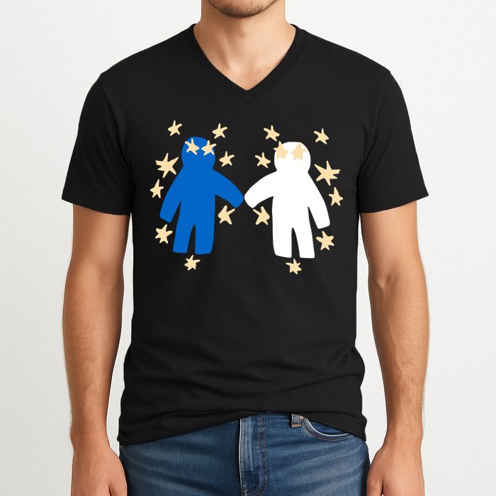 Out Of Character Hold My Hand V-Neck T-Shirt