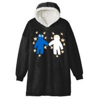 Out Of Character Hold My Hand Hooded Wearable Blanket