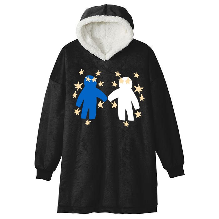 Out Of Character Hold My Hand Hooded Wearable Blanket