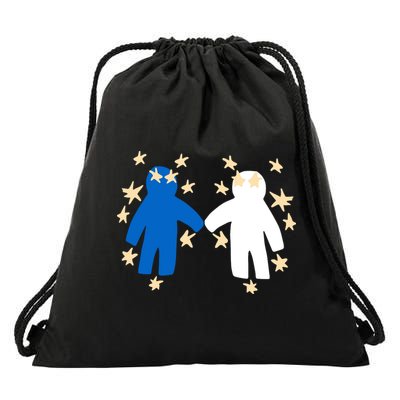 Out Of Character Hold My Hand Drawstring Bag