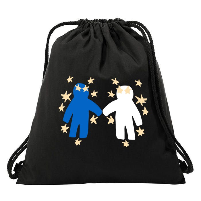 Out Of Character Hold My Hand Drawstring Bag