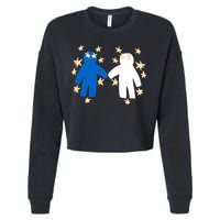 Out Of Character Hold My Hand Cropped Pullover Crew