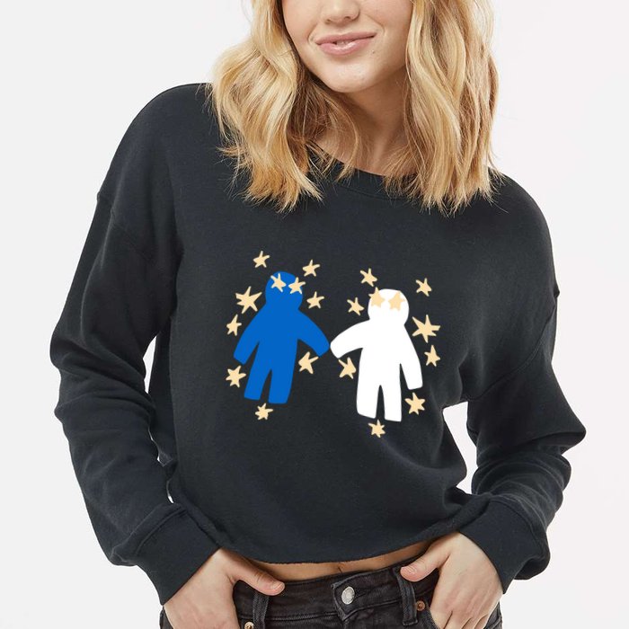 Out Of Character Hold My Hand Cropped Pullover Crew