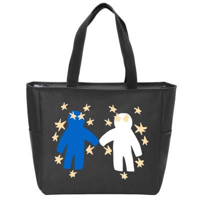 Out Of Character Hold My Hand Zip Tote Bag