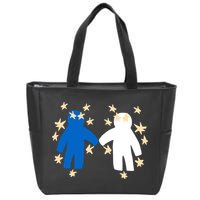 Out Of Character Hold My Hand Zip Tote Bag