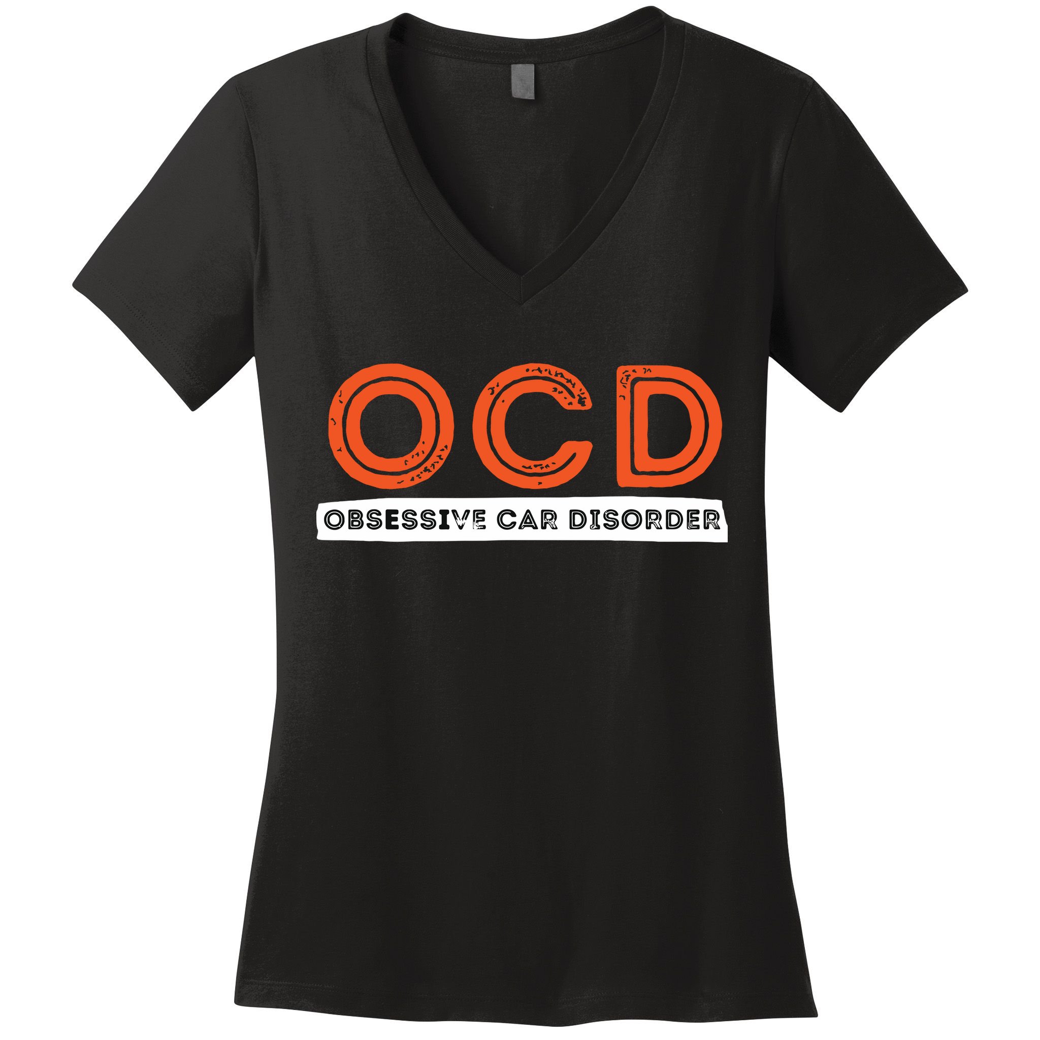 OCD Obsessive Car Disorder Funny Car Lover Gift Women's V-Neck T-Shirt