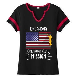 Oklahoma Oklahoma City Mormon Lds Mission Missionary Gift Ladies Halftime Notch Neck Tee