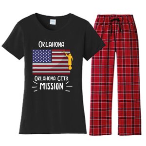 Oklahoma Oklahoma City Mormon Lds Mission Missionary Gift Women's Flannel Pajama Set