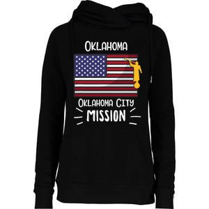 Oklahoma Oklahoma City Mormon Lds Mission Missionary Gift Womens Funnel Neck Pullover Hood