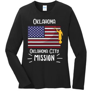 Oklahoma Oklahoma City Mormon Lds Mission Missionary Gift Ladies Long Sleeve Shirt